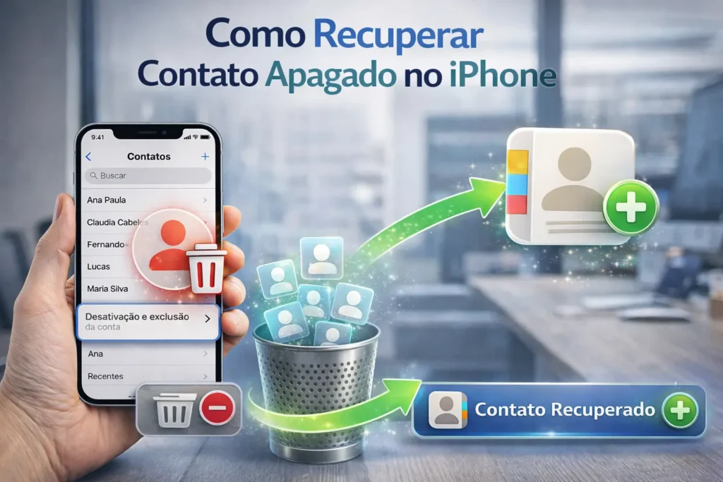 Como Recuperar Contato Apagado no iPhone em Minutos (Guia Fácil)